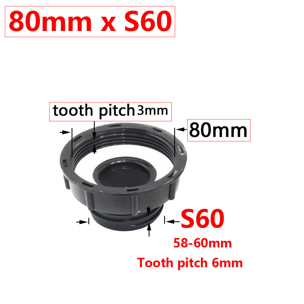 IBC Tank Tap Adapter S60X6 Coarse Thread Garden Quick Connect Faucet Alloy Tank Tap 1000 Liter Ibc Tank Accessory Valve Fitting: WHITE