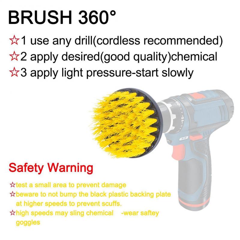 3 Delige Set Elektrische Scrubber Borstel Borstel Band Bad Douche Tegel Grouting Draadloze Elektrische Scrub Cleaning Kit