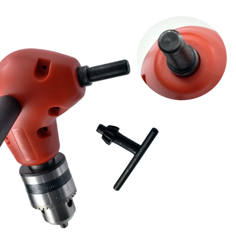 Mandrin à tige ronde à 90 °, Angle droit, Extension de flexion, adaptateur de perceuse, mandrin à trois mâchoires pour la plupart des perceuses Air électrique