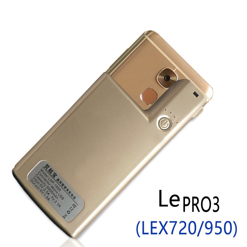 Funda con cargador de batería para Letv Leeco Le 2 Pro S3 2S, funda de carga portátil inteligente a prueba de golpes para Leeco Le Pro 3 Max 2: LePro3-Gold