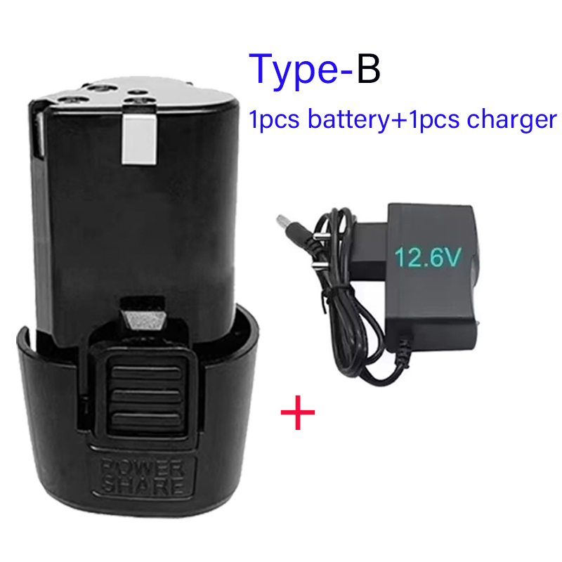 100% 12V 9800mAh Universele Oplaadbare Batterij voor Power Tools Elektrische Schroevendraaier Elektrische Boor Li-Ion Batterij: Blauw