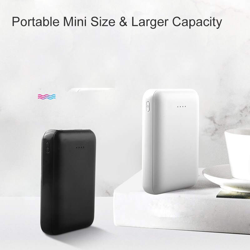 Cargador de teléfono portátil de 8000mAh, Mini tamaño, batería externa, doble salida USB, para teléfono móvil