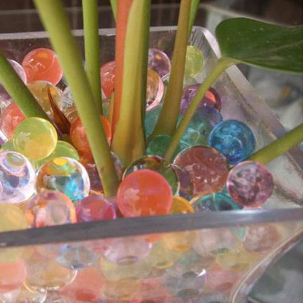 6000 stuks/partij kristal aarde water kralen hydrogel gel polymeer zaden stroming modder groei bal kralen orbiz groeiende bollen kinderen speelgoed bal