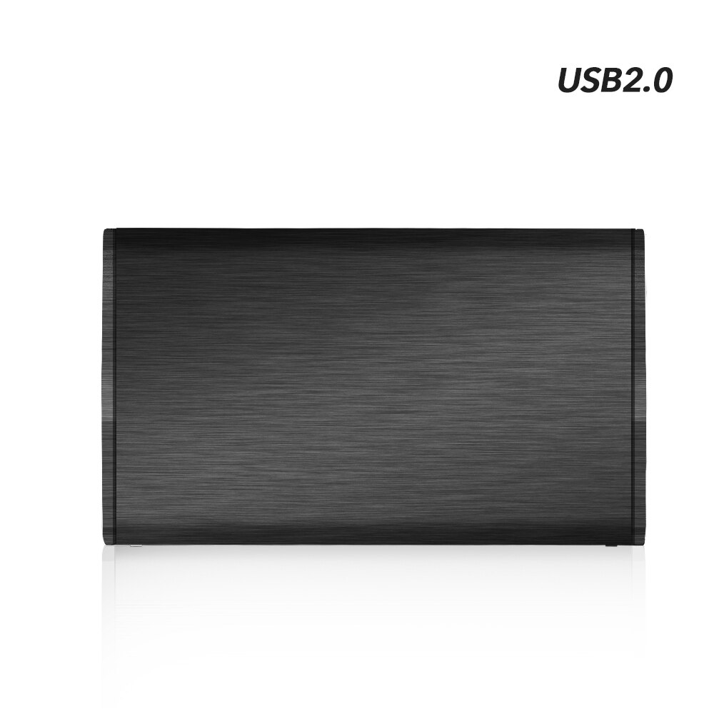 TISHRIC Aluminum 5Gbps HDD Case USB 3 Adapter For SSD External Hard Disk Drive HDD Box/Enclosure Pocket 2.5 HD Optibay: Black usb 2.0