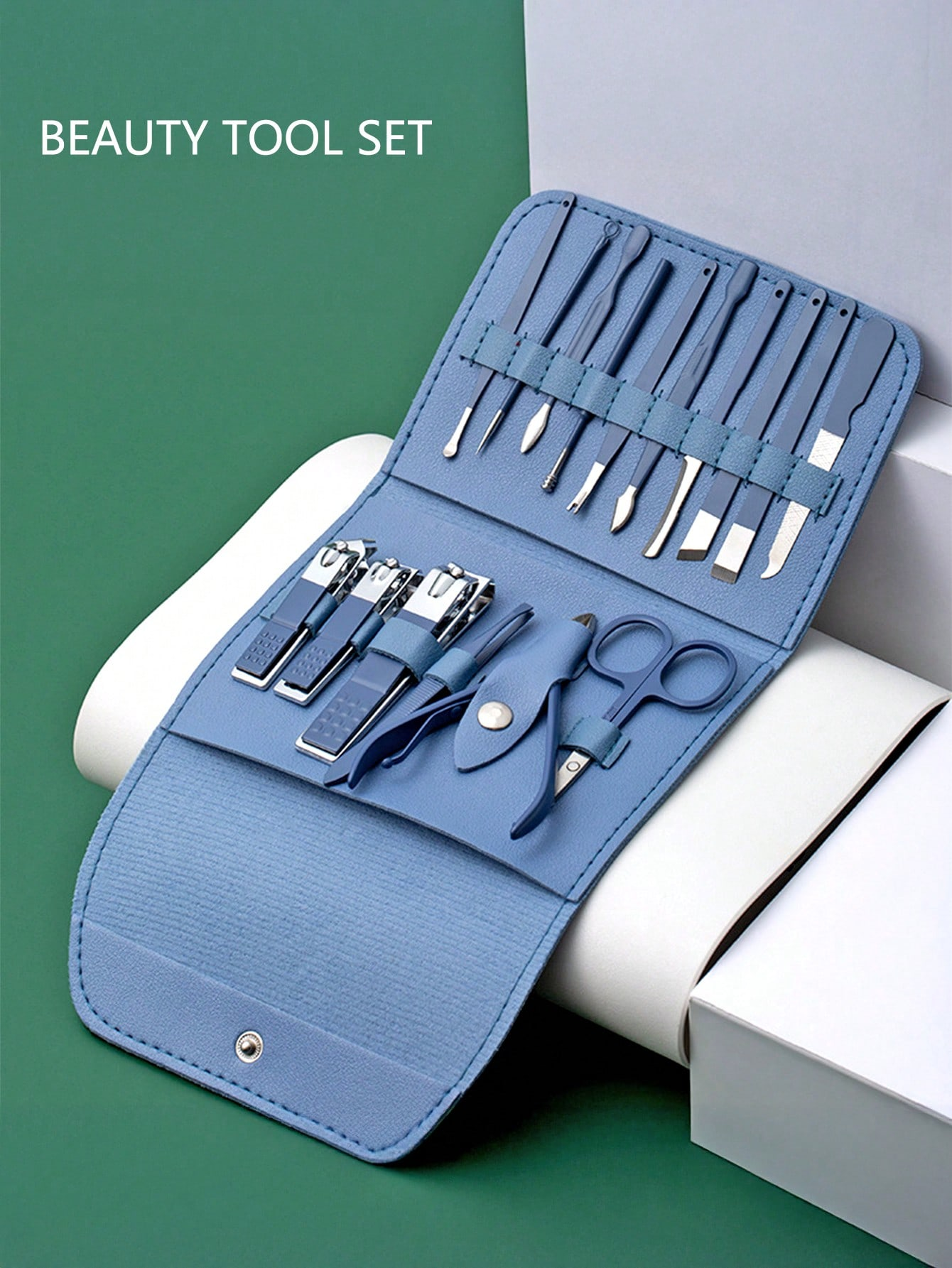 Manicure Set Nail Clippers Pedicure Kit, Stainless Steel Nail Care Tools Grooming Kit with Luxurious Travel Leather