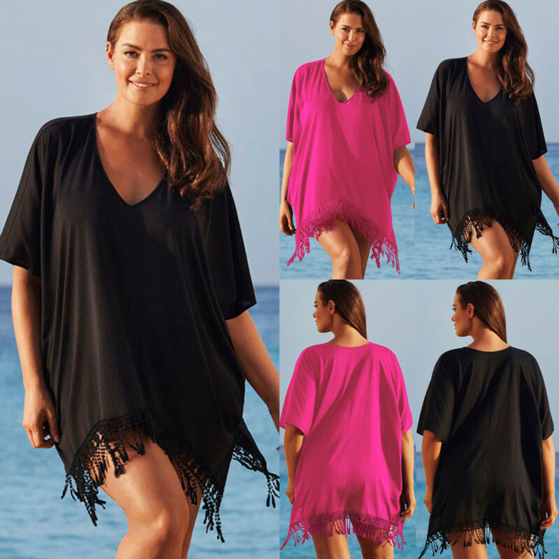 Elegante Tuniek Strand Wrap Rok Vrouwen Plus Size Dames Bikini Tassel Badmode Badpak Cover Up Beach Dress Vestido Playa Larg