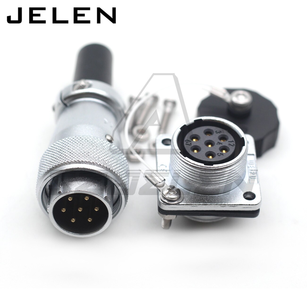 WEIPU WS20 serie 2 3 4 5 7 9 10 12 pin stecker buchse stecker Metall wasserdichten stecker, LED draht signal männlich und weibliche ip67: 7 pin