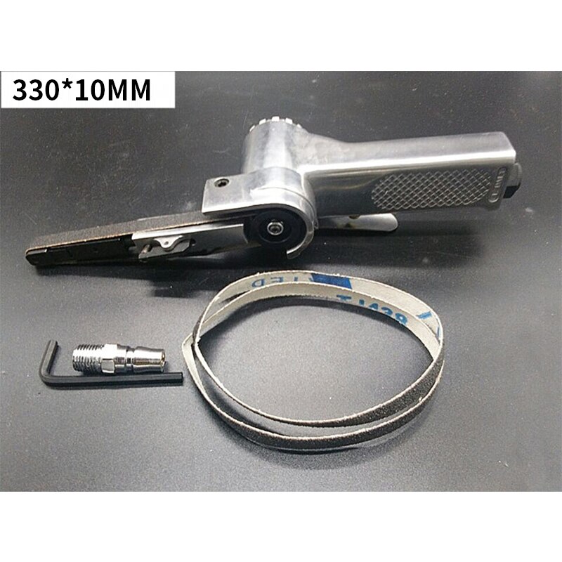 330*10MM/520*20MM Handheld Sand Belt Machine Small Pneumatic Polishing Machine Handheld Sander Sanding Belt Woodworking Tool: 330x10MM