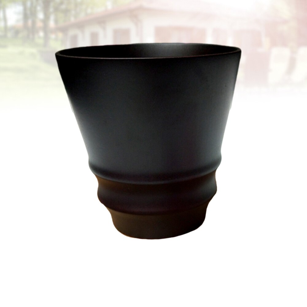 300ml Wooden Coffee Cup Cup Teacup Non-slip for Home Office Cafe (Khaki)