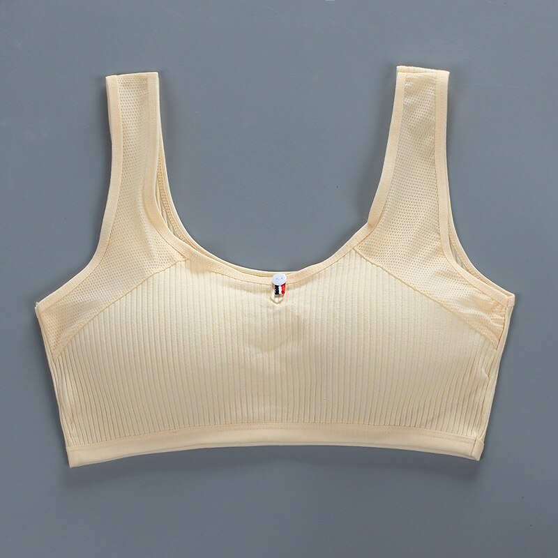 Reggiseno a rete in cotone estivo sottile reggiseno per ragazza intimo per bretelle stile gilet intimo ragazza adolescente 13-25Y: 1