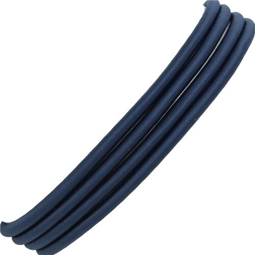1 stücke Länge 45cm Dicke 5mm Kunstseide Schnur (Kunstseide Wicklung Schlauch) für Nceklace Armbinde Schmuck Machen Handwerk Zubehör: Marine Blau