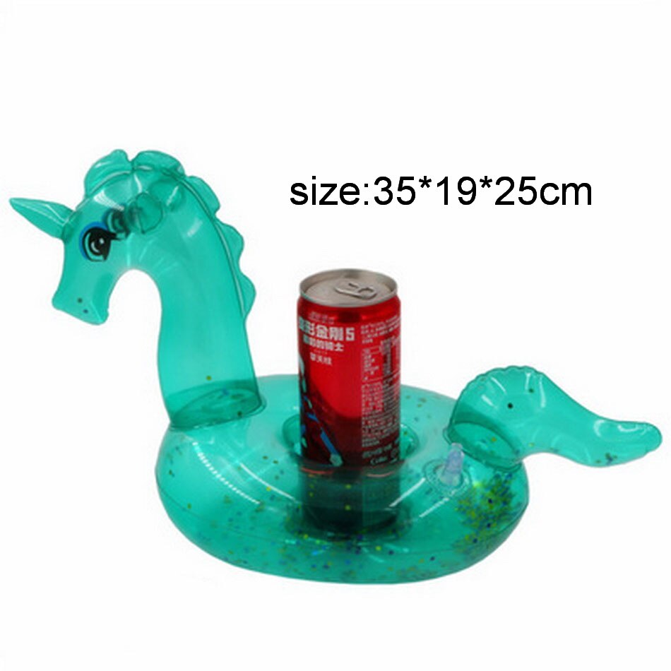 Flamingo mugghållare simbassäng leksaker för baby barn pool drink hållare uppblåsbar donut float leksak pool spel party tillbehör: Färg 12