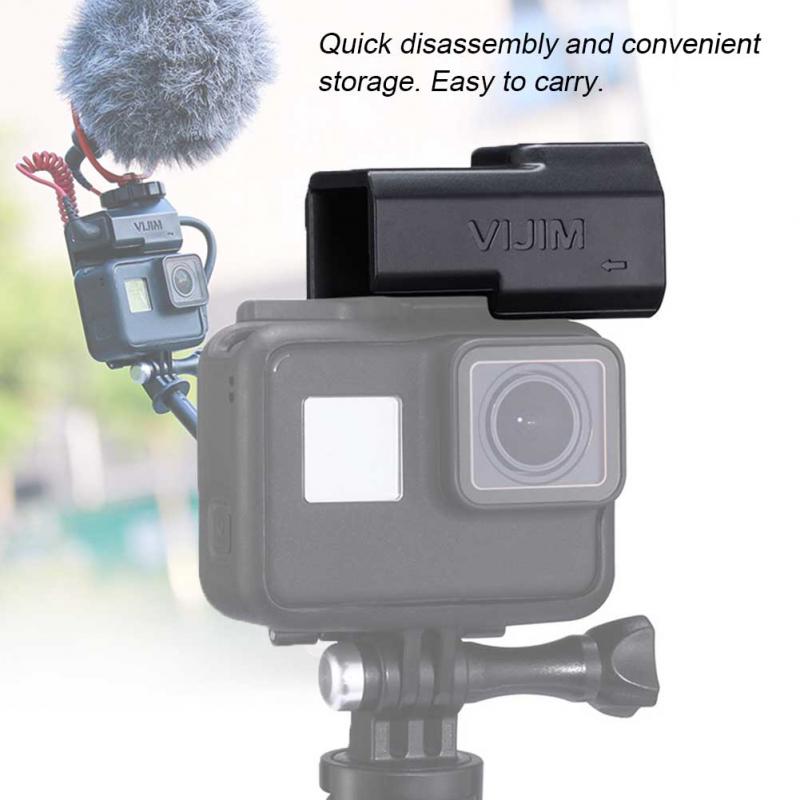 Microfoon Beugel Actie Camera Extension Case Draagbare Accessoires Professionele Mount Statief Quick Release Voor GoPro Hero 7 6