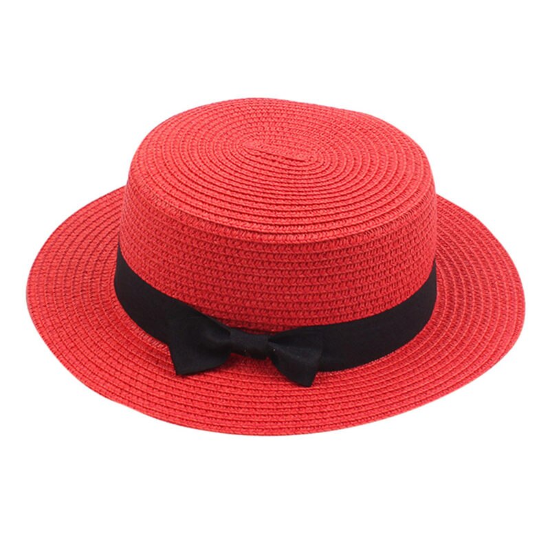 Chapeau d'été pour femmes, casquette unisexe à large bord en laine, ceinture en feutre, haut plat, Fedora, fête, église, Trilby,