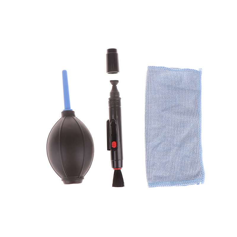 Lente DSLR profissional Kit de Limpeza, Câmera Digital Ferramenta de Limpeza, Lente Sensor, DIY Acessórios, 3 em 1, 1 Conjunto