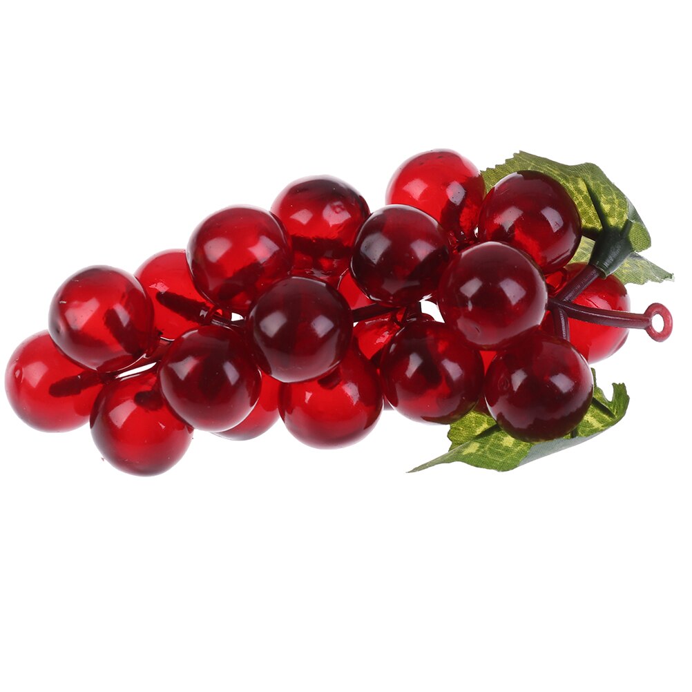 1pcs Real Touch Artificial Fruit Grapes Plastic Home Garden Wedding Party Decoration