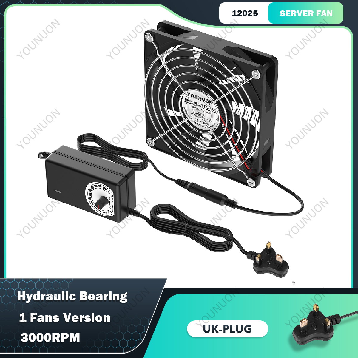 120Mm Computer Ventilator Met Speed Controller Ac Stekker Netsnoer 110V 220V Naar Dc 3V - 12V 2A Uitlaat Cooling Router Groeien Tent Plant: Roze