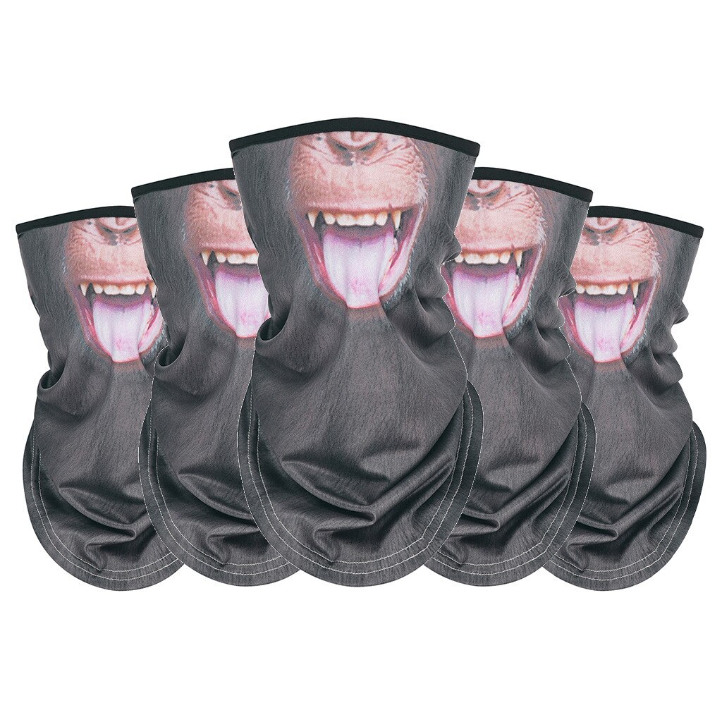 5PCS Unisex Rave Bandana Neck Gaiter Tube Headwear For Women Men Face Scarf Protective Silk Scarf bandana Handkerchief#T2