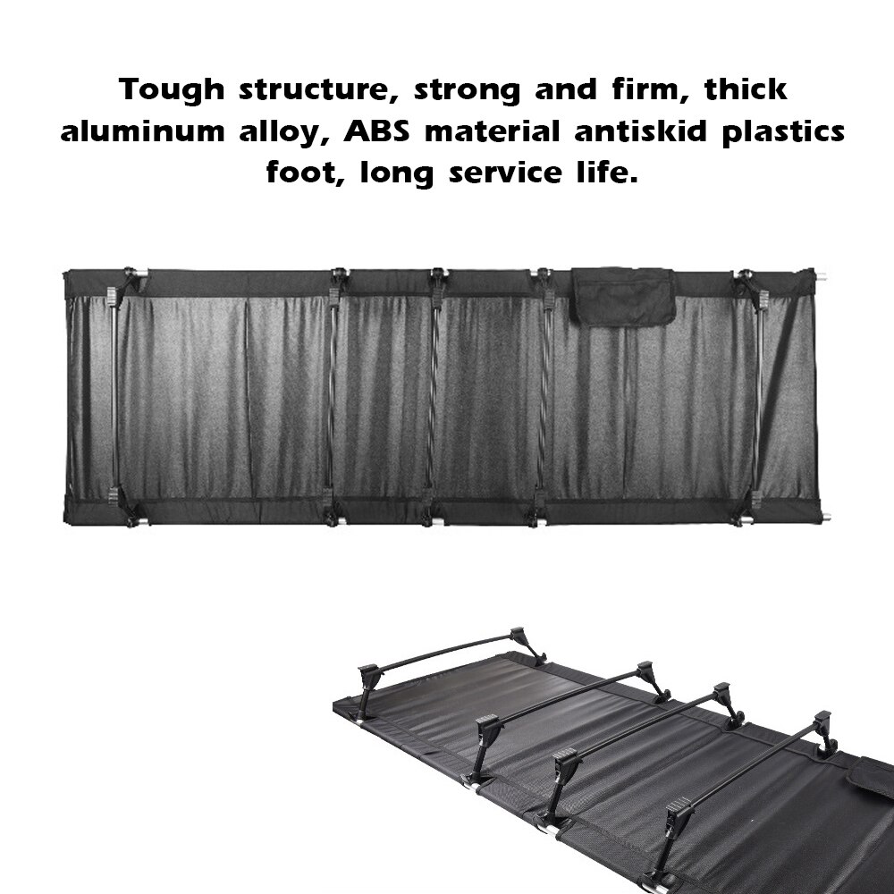 Portable Outdoor Camping Cot sleeping Bed pad Camping Mat Folding Single-bed Aluminum Alloy Beach Bed Comfortable Camping Bed