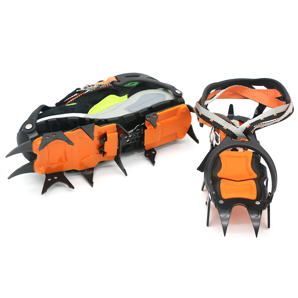 Pince à glace de 14 dents Crampons d'escalade antidérapants Crampons couvre-chaussures Crampons de glace Crampons de neige d'hiver chaussures de démarrage pour l'hiver: Default Title