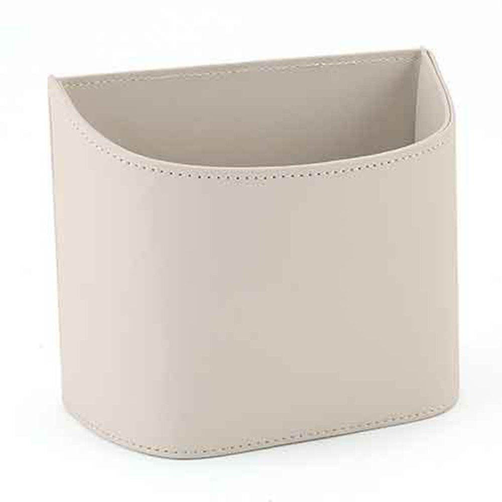 Poubelle de voiture en cuir, poubelle de véhicule suspendue étanche, boîte de rangement universelle Portable pour siège arrière de voiture, fournitures de voiture: Argent