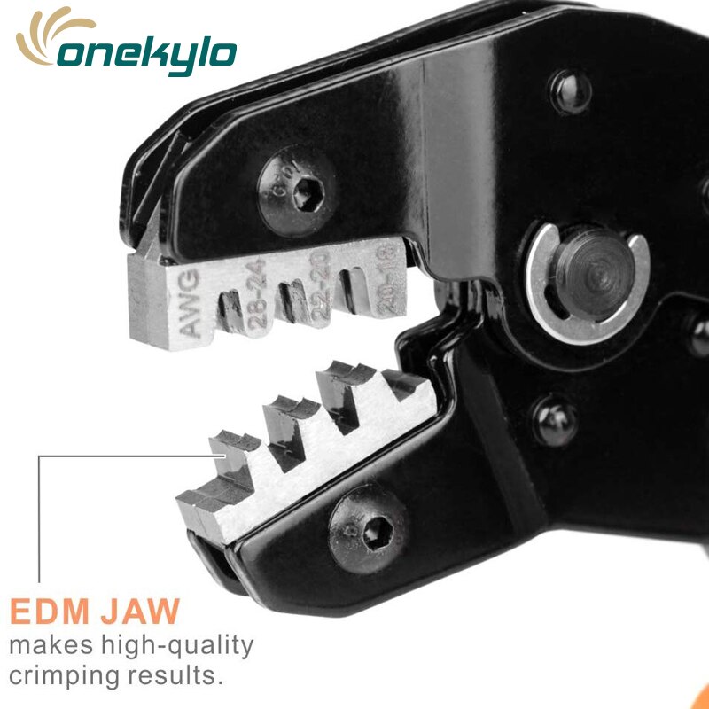 Iwiss tang terminal krimptang set sn -28b krimptang 28-18 awg met 620 stuks 2.54mm mannelijke vrouwelijke pin connector draadbehuizingsset