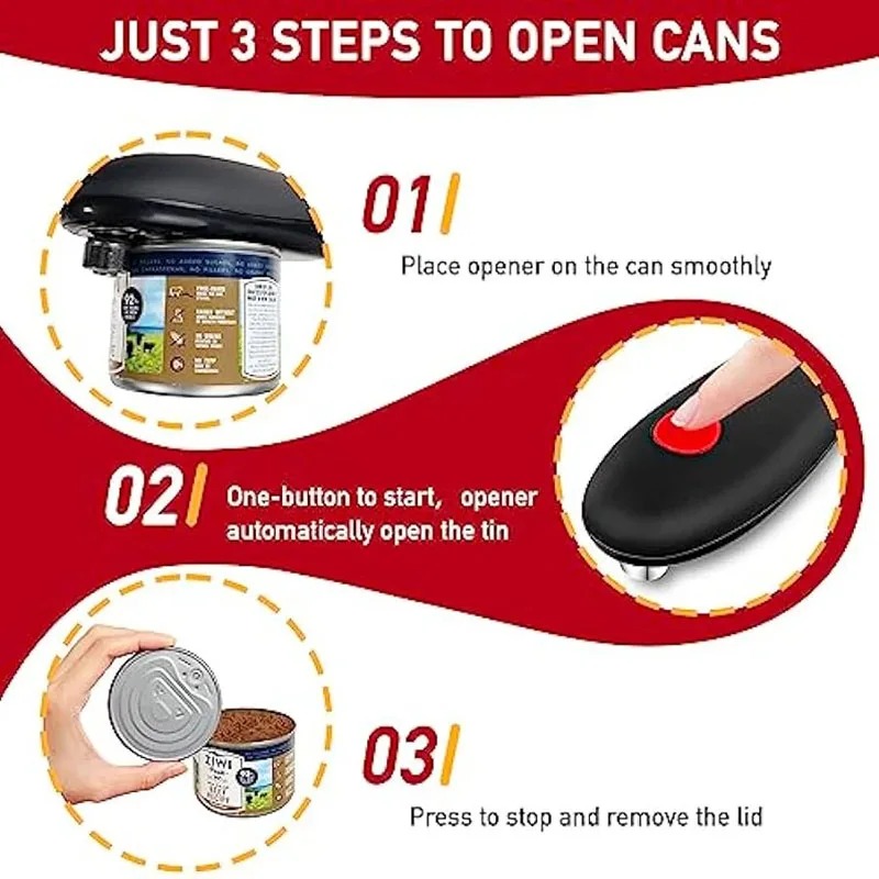 One Touch Can Opener Electric Can Opener Electric ... – Grandado