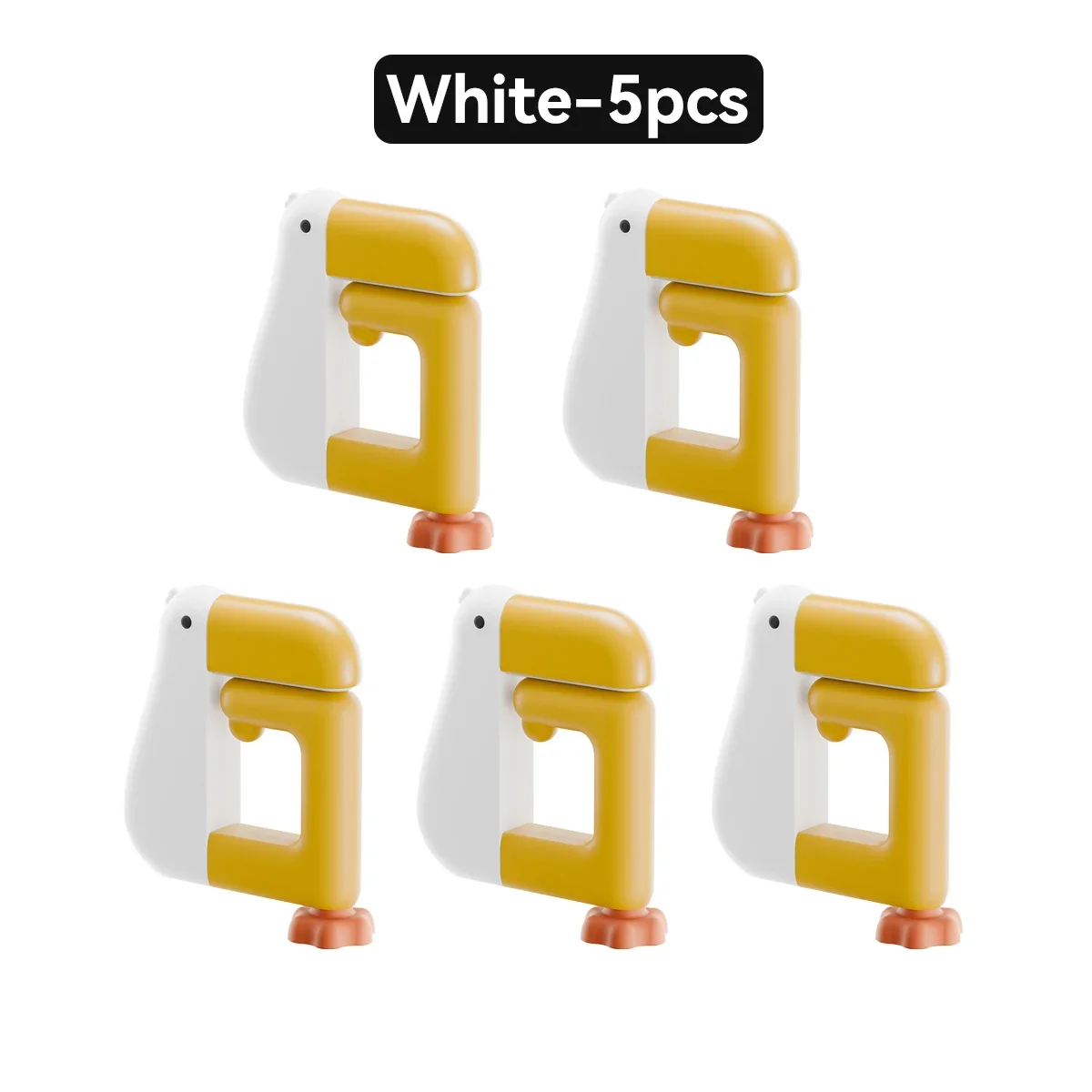 1/5pc háčiky thinking duck na stôl, prenosné, dierovacie, bez dierovača, háčik na batoh, multifunkčný bočný držiak, háčik na kabelku, domáci, študentský a kancelársky: Tmavá kaki