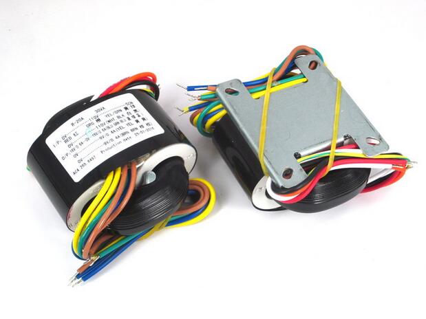 30W R-Core Transformer Input AC 0-110V*2 SCN(5 wires) Output AC 16V+16V(0.6A, 3 wires), AC 9V+9V(0.4A, 4 wire