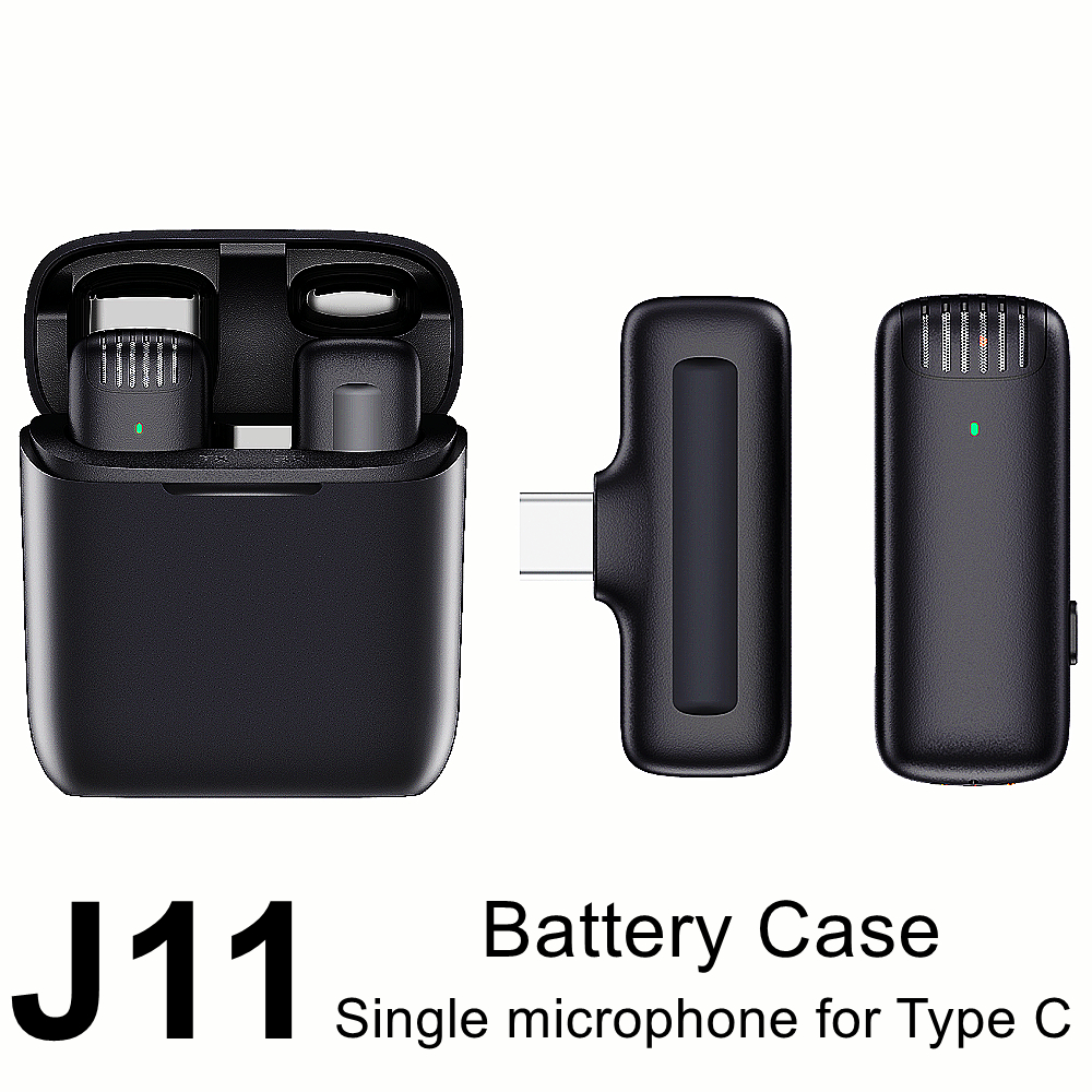 Kabelloses lavalier-mikrofon, plug-and-play-funkmikrofon kompatibel mit iphone und android, mikrofon mit automatischer synchronisierung und rauschunterdrückung für aufnahmen: J11 für typ c