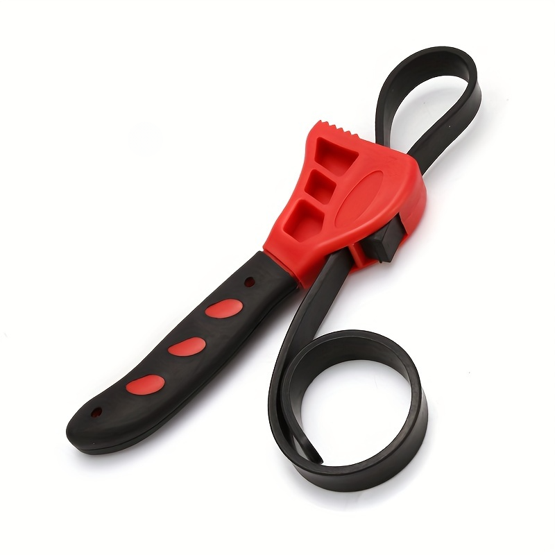Clé à courroie de 6 pouces, extracteur de filtre à huile, clé à sangle, ouvre-chaîne, outil de démontage réglable, 1 pièces