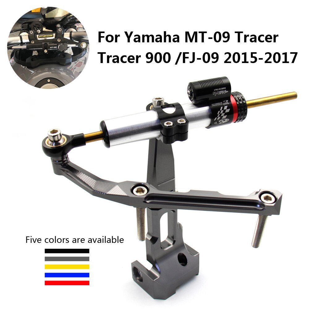 Motorcykel styring stabiliser spjældbeslag monteringssæt støtte til yamaha mt -09 tracer 900 fj-09