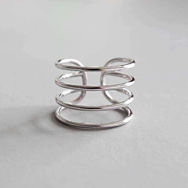 Reine 925 Sterling Silber mehrschichtig Ringe Für Frauen Finger Ring SchöNe Schmuck