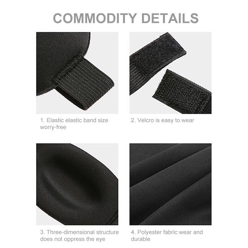 1Pcs 3D Eye Slaapmasker Zijde Slaap Rest Eye Patch Shade Cover Travel Relax Aid Blinddoeken Vrouwen Mannen Zachte draagbare Eye Patch