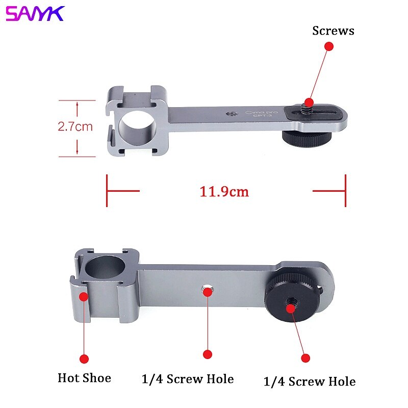 SANYK Mobile Phone Stabilizer Anti-shake Handheld Vlogging Kit Photography Tripod With Microphone Led Light For Video Shooting