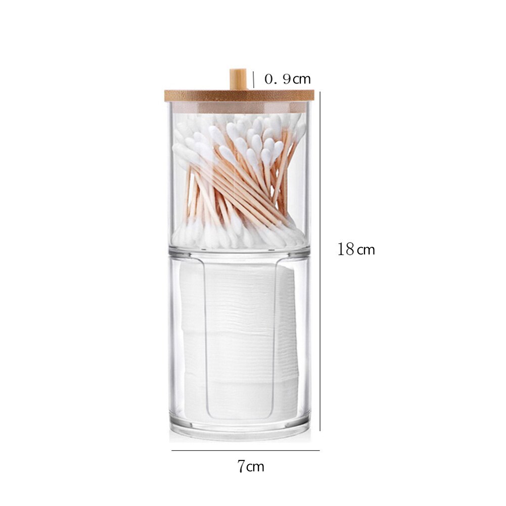 Acryl Wattenstaafjes Houder Transparant Wattenschijfje Opslag Stand Rack Organizer Box Cosmetische Make-Up Case Huishouden Sets: Style C