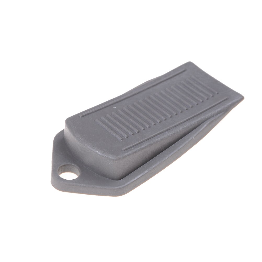 2 stuks wigvormige rubberen deurstoppers, antislip zwarte rubberen deurbuffers