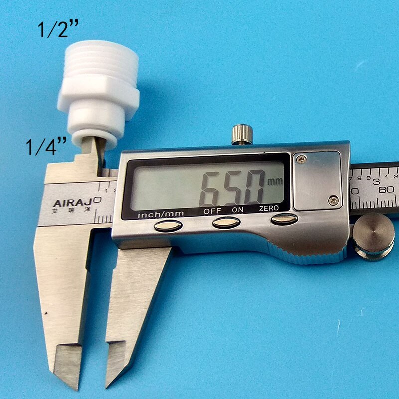 No buckle Water purifier water Threaded joints/ connector,1/2" External thread to 1/4" pipe,Water purifier accessories fast join