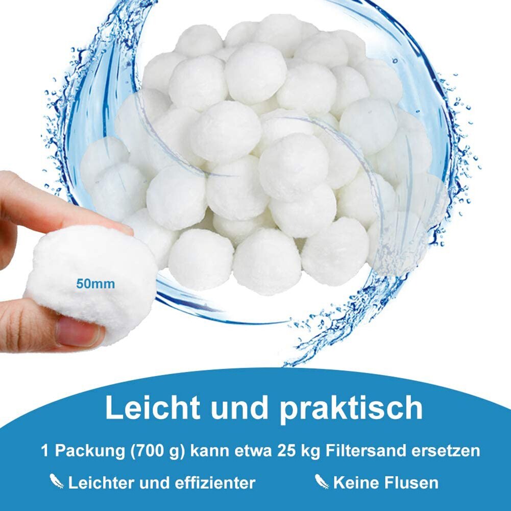 Zwembad Filter Ballen 1Pc Alternatief Voor Zand Draagbare Huishoudelijke Benodigdheden Filter Systeem 500/700G Filter Cleaning Ballen