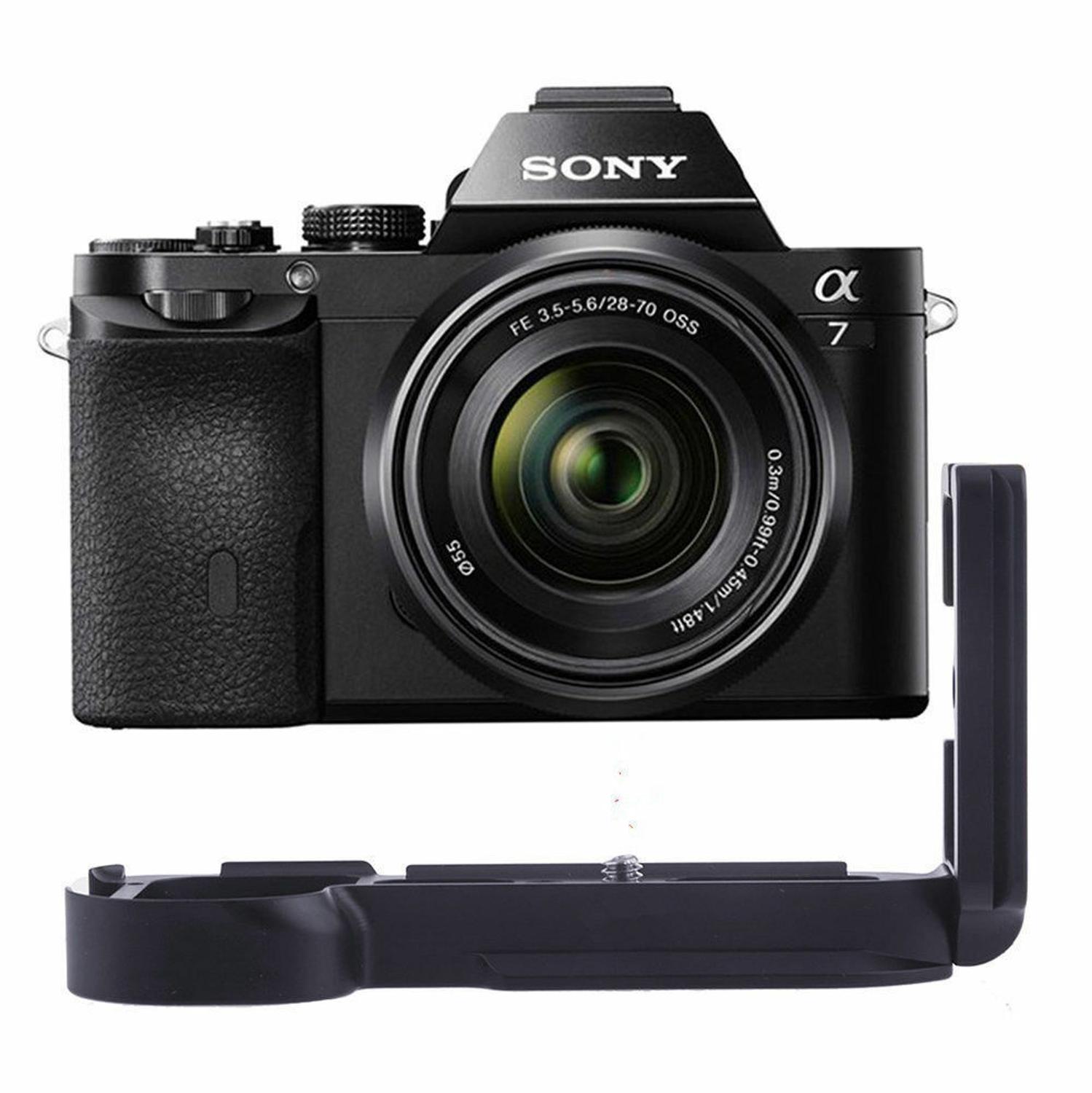 JINTU – poignée de caméra verticale, plaque de support en L à dégagement rapide, pour Sony Alpha a7 a7R a7S, compatible arca-swiss Standard BENRO