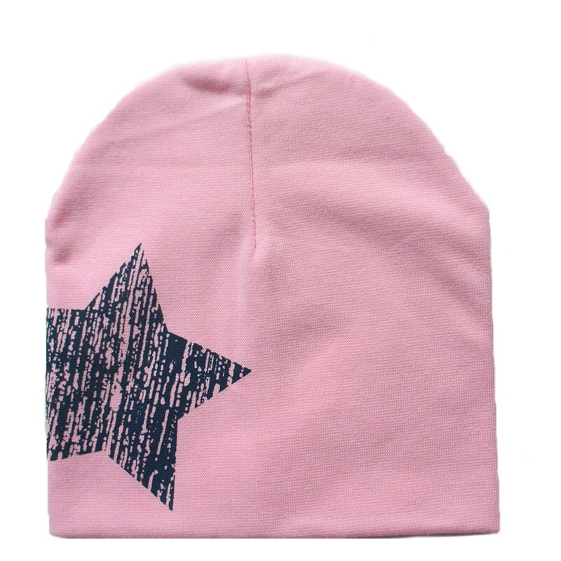Bonnet d'hiver en coton chaud pour bébé garçon, bonnet, écharpe, bonnet, motif étoile: Rose