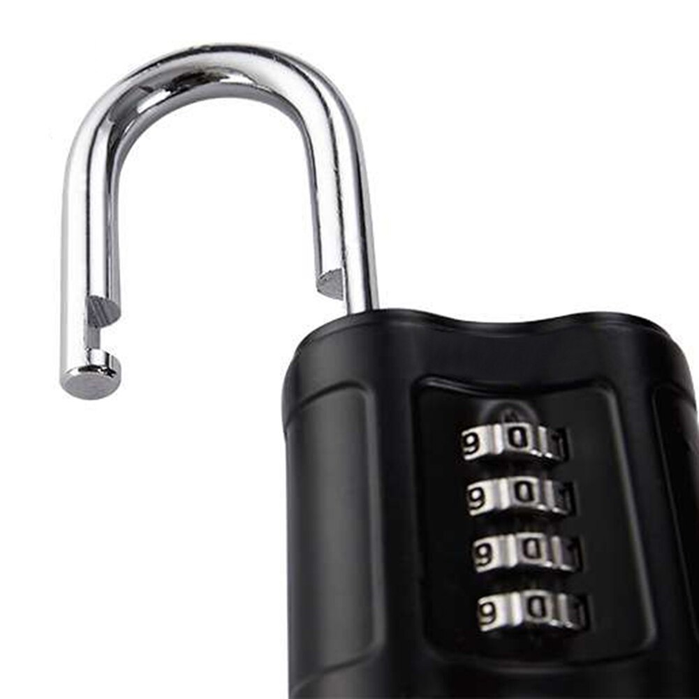 Durable Stainless Steel Anti-shear Padlock Tamper-proof Waterproof Four-digit Password Combination Code Lock Door Padlock