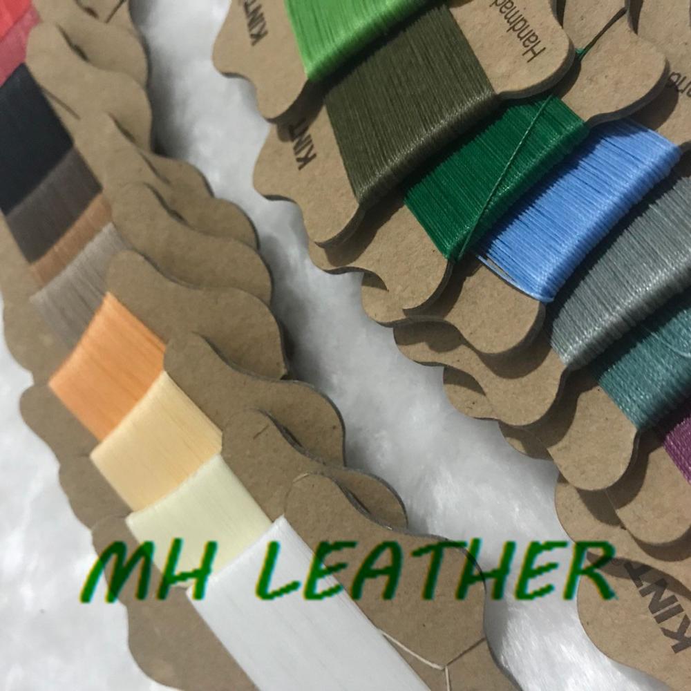 LX003 0.45mm Twist Round Waxed Thread String For Leather Sewing Thread Handmade Waxed thread