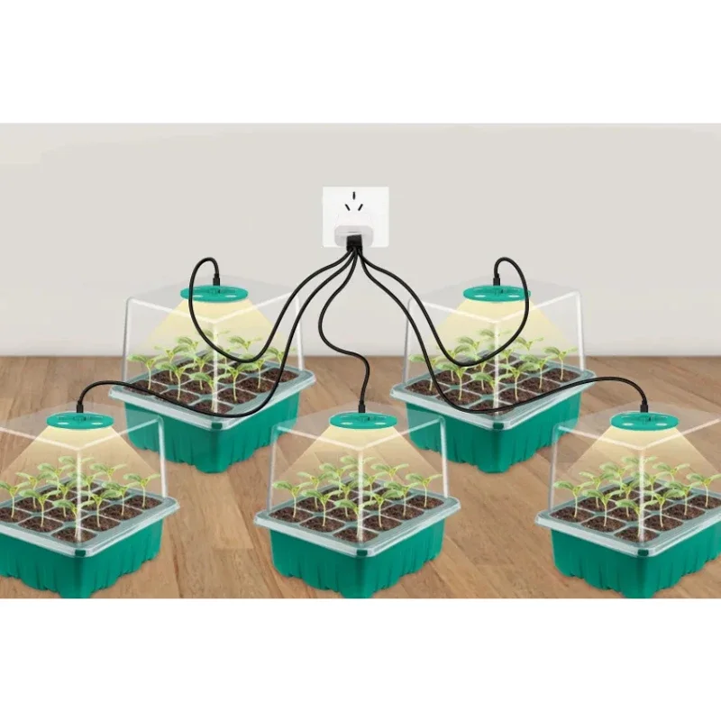 Lampes de culture LED à spectre complet plateaux de démarrage de graines lampes de culture de serre pour la germination des plantes d'intérieur contrôle Intelligent