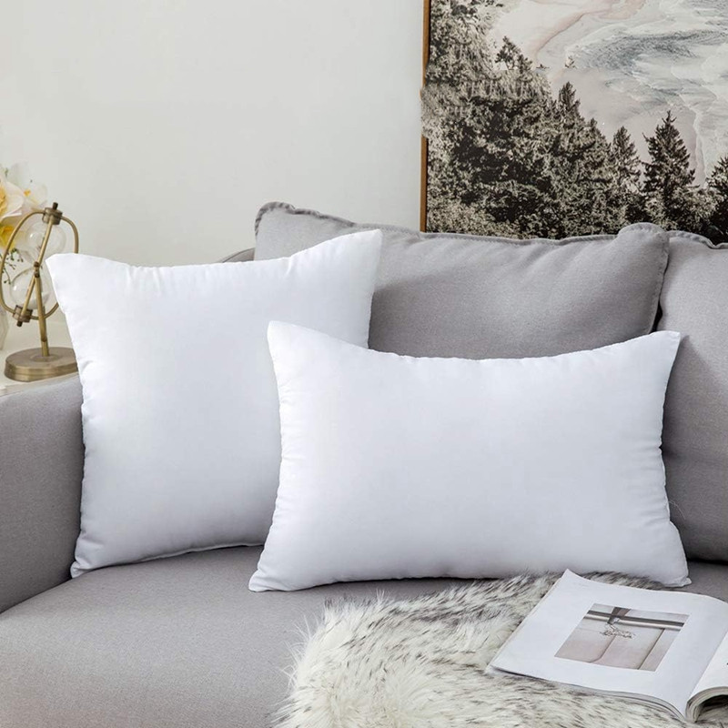 2PCS 30x50cm 45x45cm 50x50cm Throw Pillows Insert Cushion Inner Soft Fluffy Plump Stuffer Cushion Pads White Pillow Insert