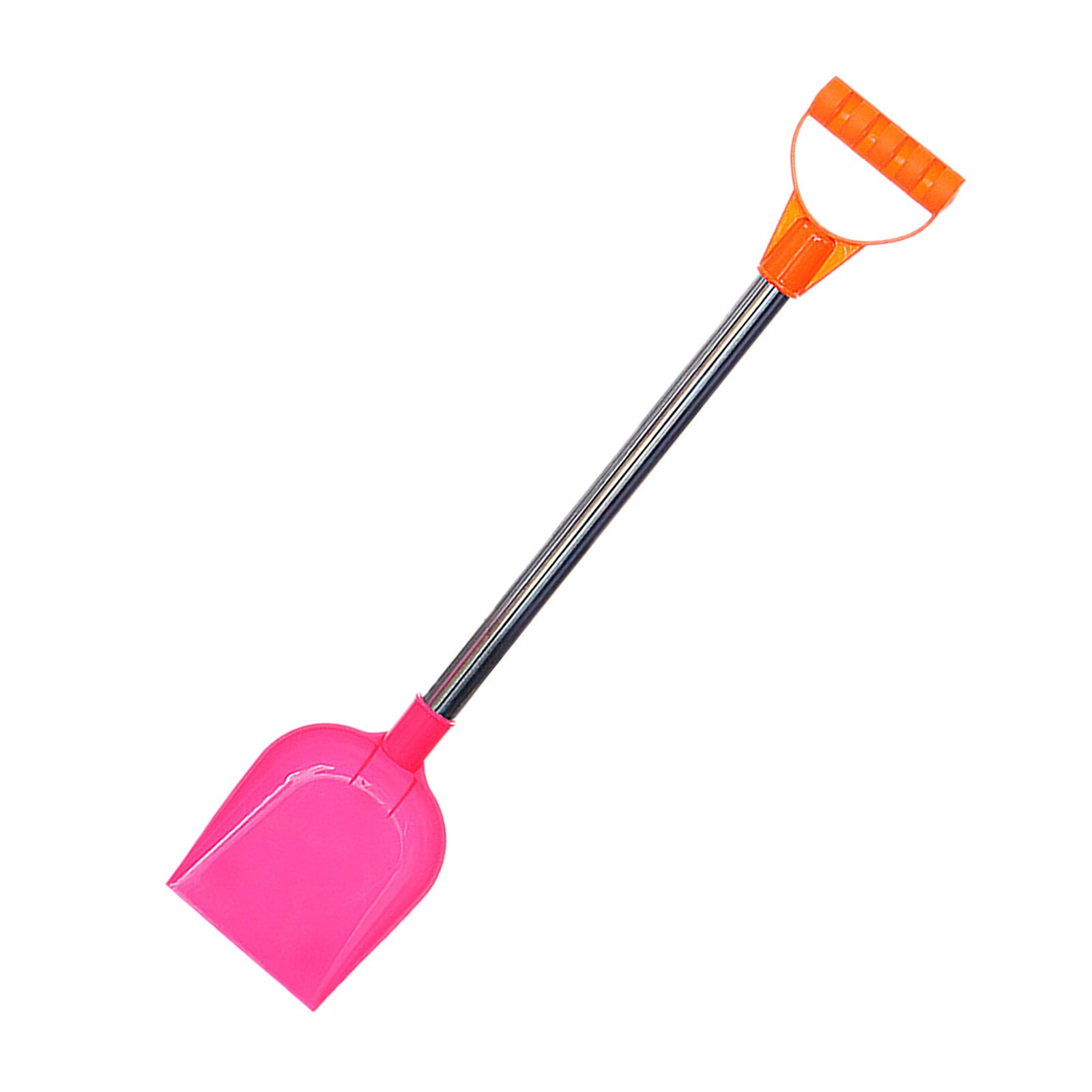 Funny Children's Snow Shovel Children's Beach Shovel With Stainless Steel Handle Retractable Outdoo Snow Shovel Aluminum Tools: Pink
