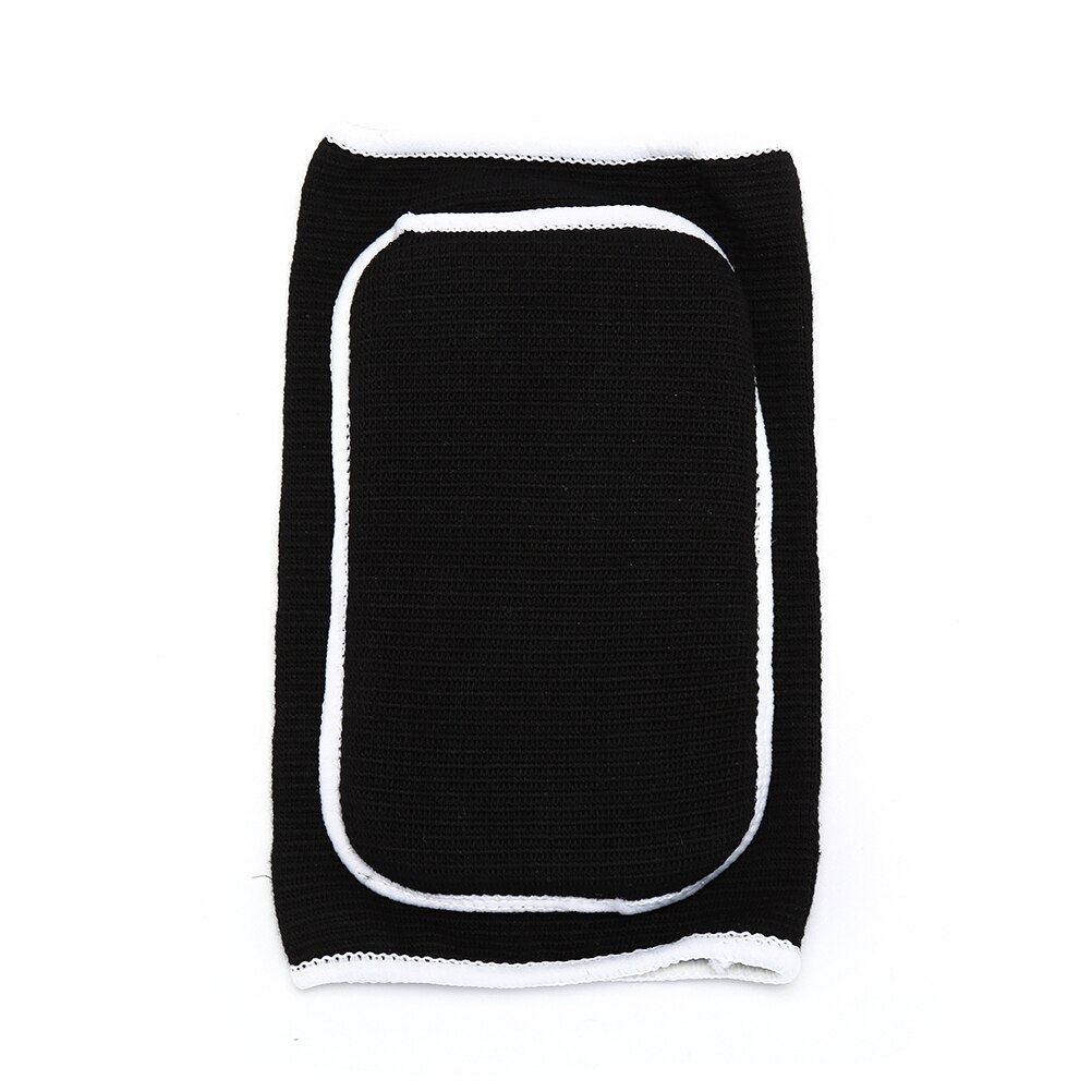 Grueso de punto de esponja de baloncesto crash soporte de apoyo almohadillas Codera deporte y Fitness codo y rodilleras: Black