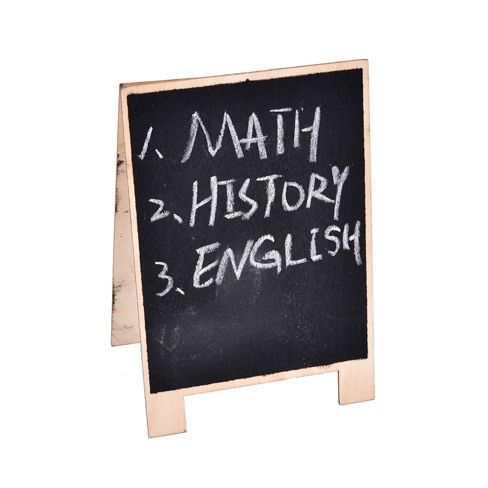 Mini Houten Schoolbord Schoolbord Diy Houten Plaats Kaarthouder Tafel Nummer Voor Wedding Event Party Valentijnsdag