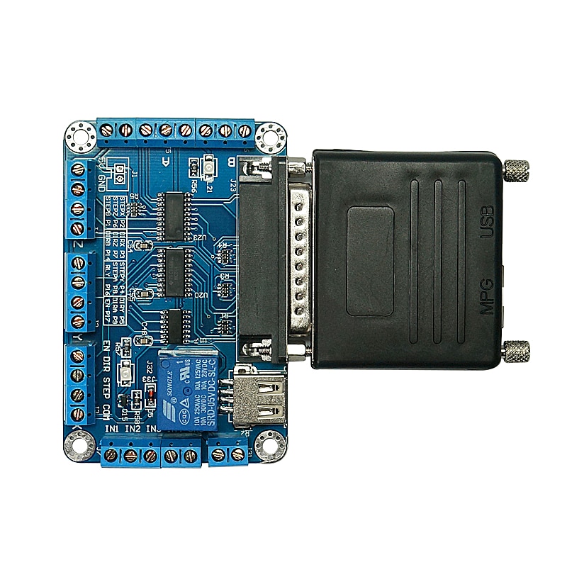 CNC MACH3 USB to Parallel LPT Port Converter Adapter 6 Axis Controller mach3 Parallet Port TO USB for cnc milling machine