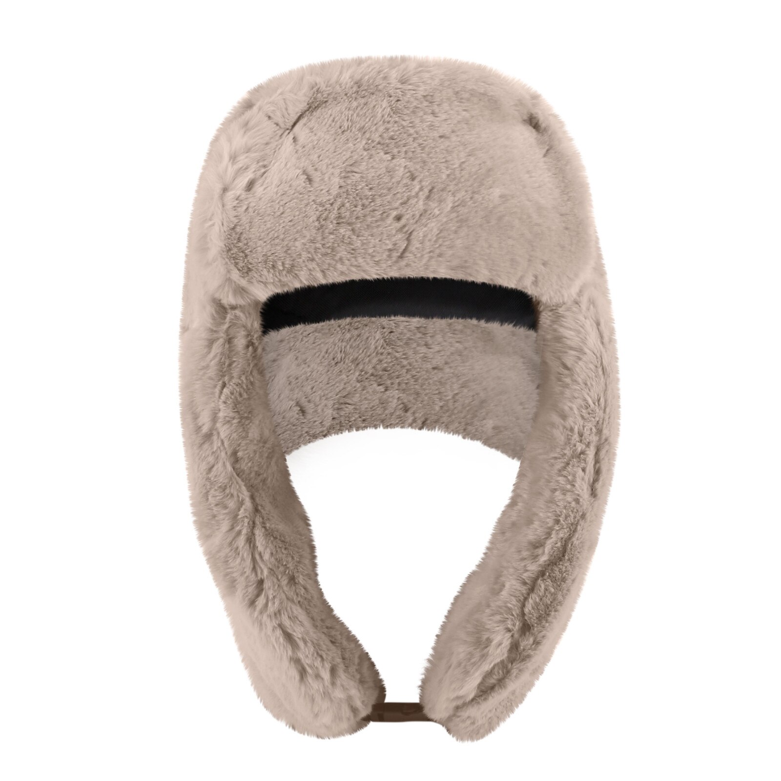 Gorros con pelo de estilo aviador para mujer, gorro de invierno, grueso, cálido, sólido, suave, a prueba de viento, con solapa en la oreja, de princesa Ushanka,: KH